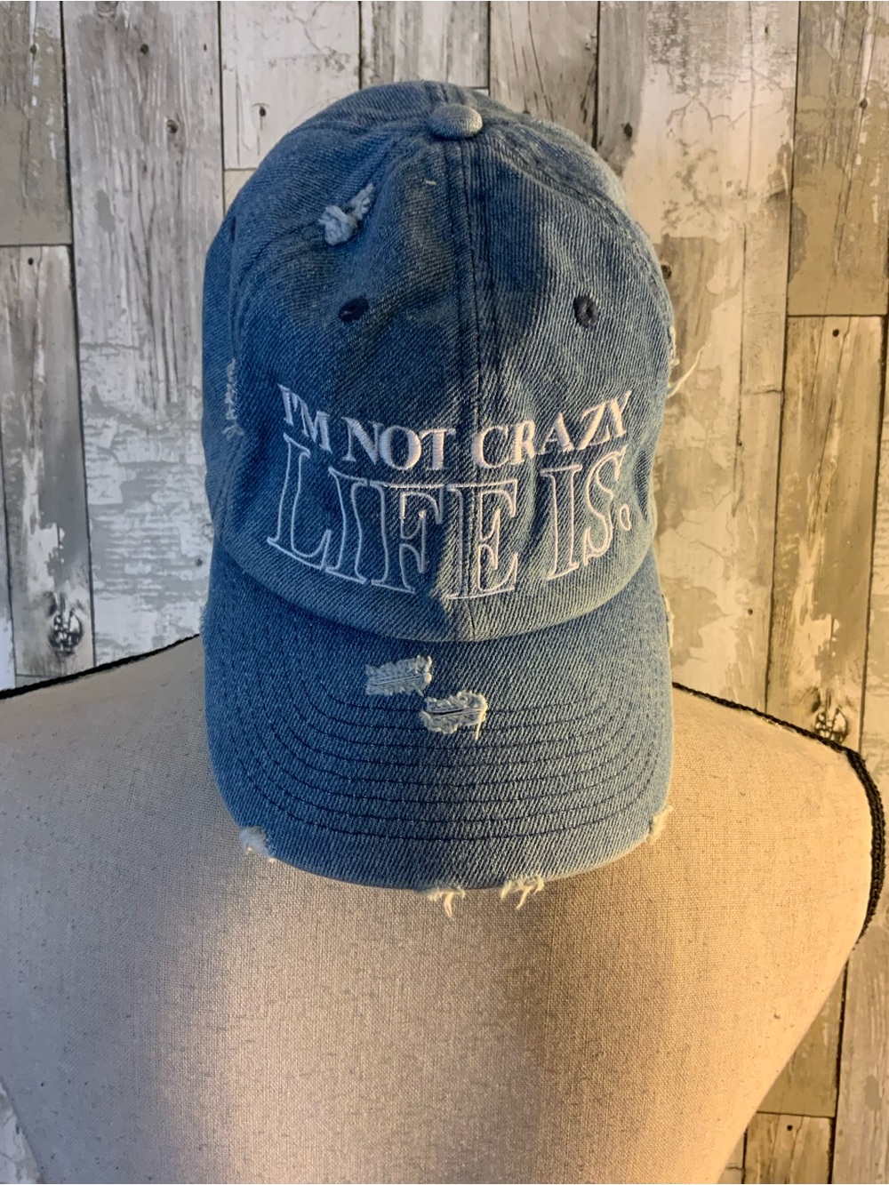 KBETHOS Light Blue Denim Vintage Baseball Cap